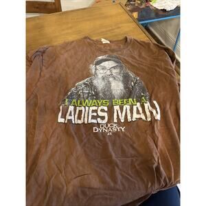 Duck Dynasty Uncle Si I Always Been A Ladies Man T Shirt Sz 2Xl Brown
